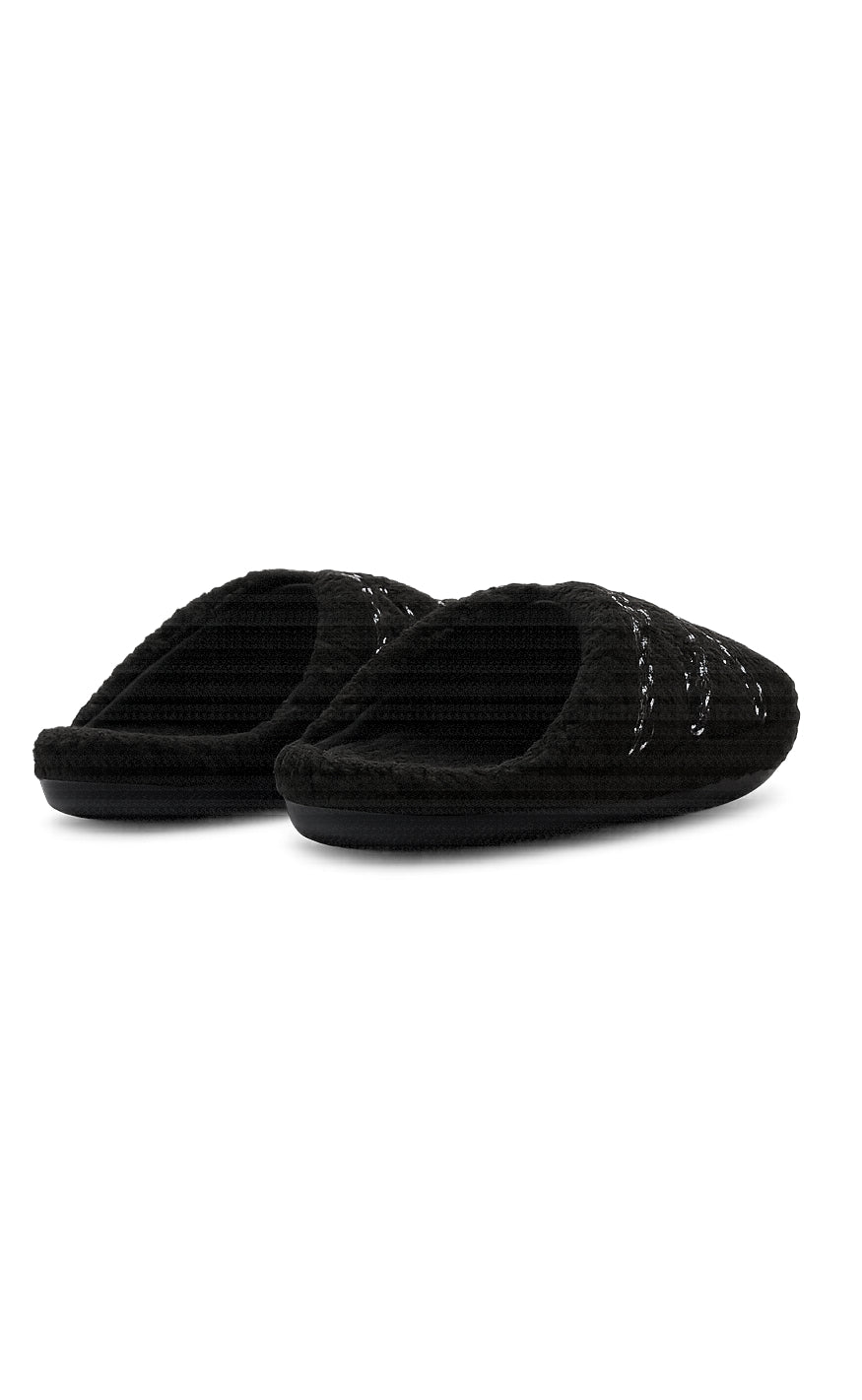 Moon Boots Slippers - Teddy - Black