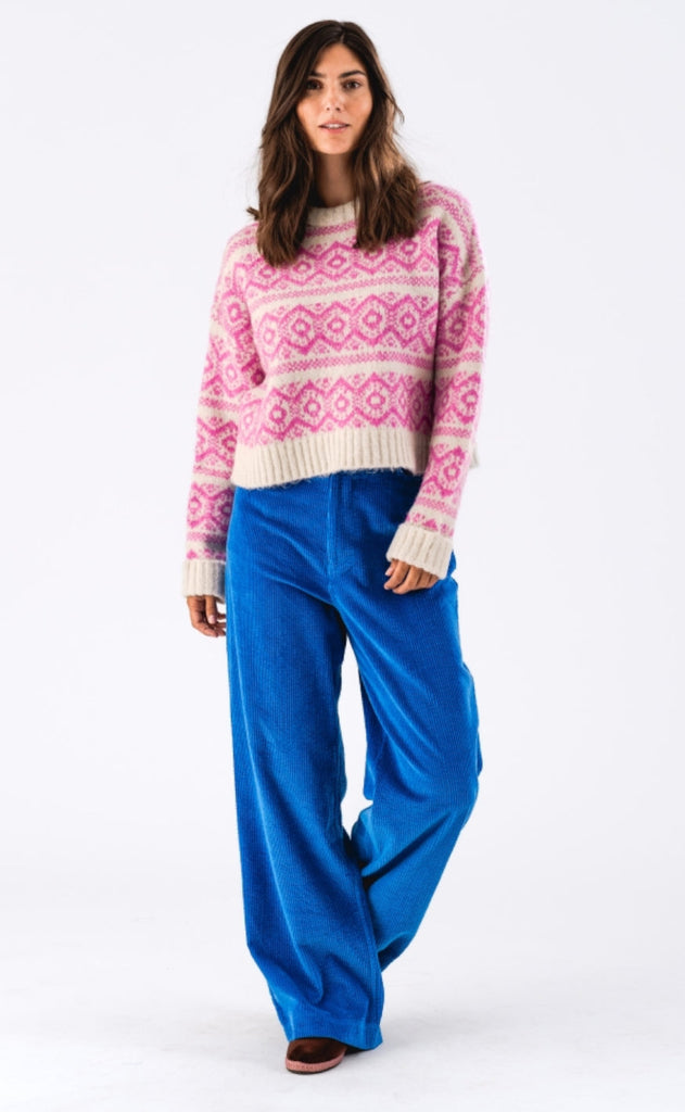 Lollys Laundry Sweater - Lottie Jumper - Neon Pink