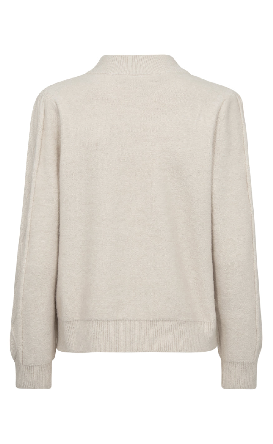 Freequent Pullover - Stokke - Moonbeam w. Black