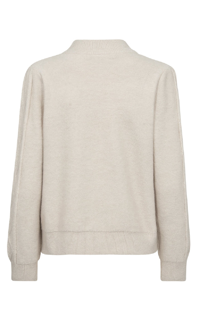 Freequent Pullover - Stokke - Moonbeam w. Black