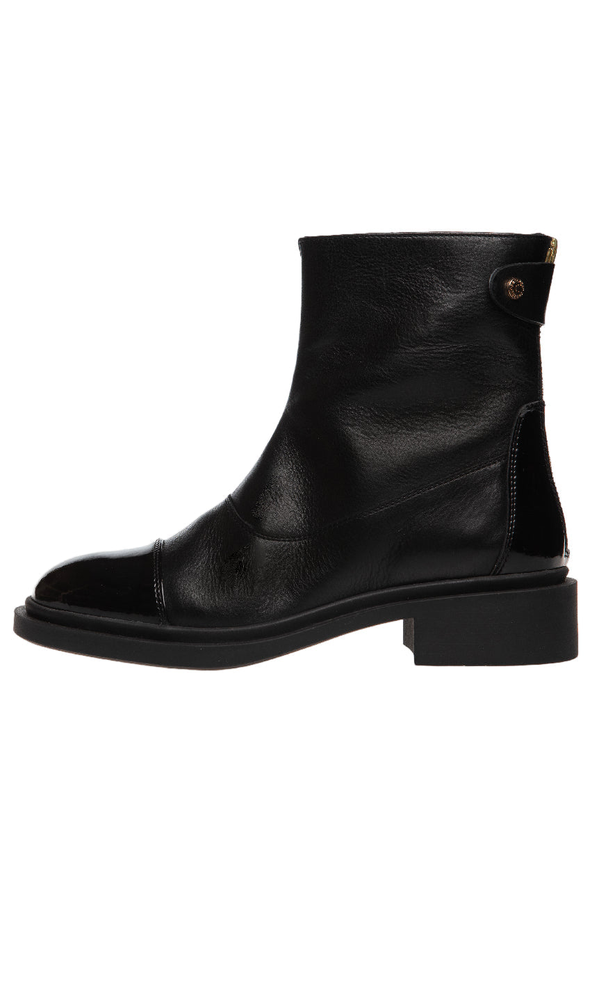 Copenhagen Shoes Støvler - As You See - Black W. Patent Toe