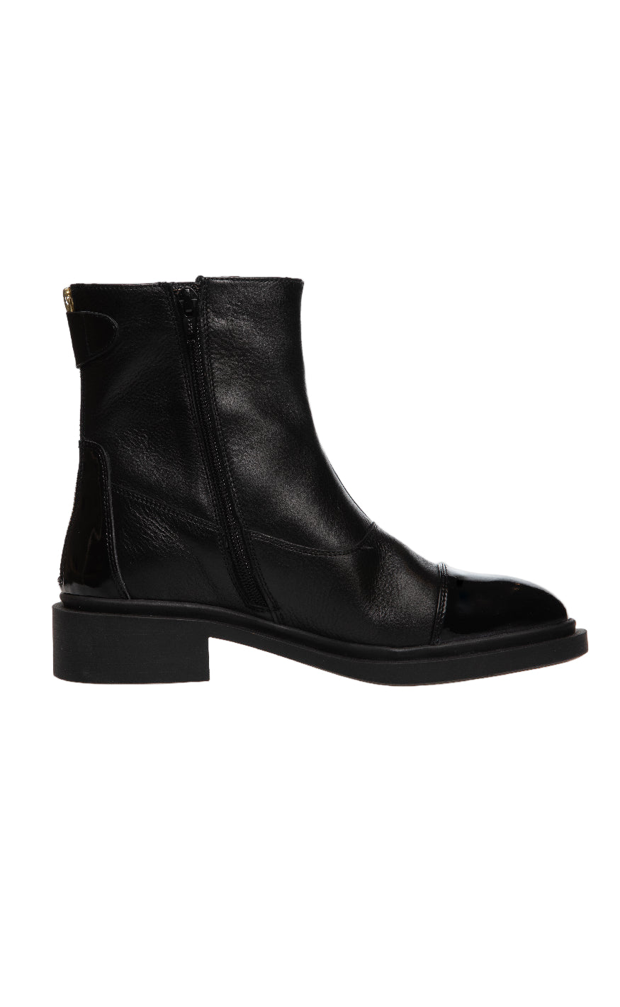 Copenhagen Shoes Støvler - As You See - Black W. Patent Toe