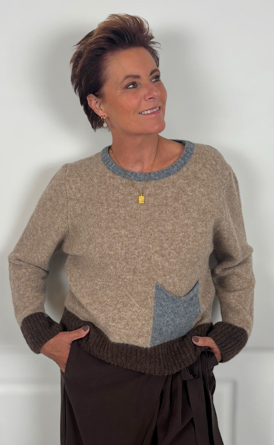 Marta Du Chateau Genser - Elora - Camel Denim