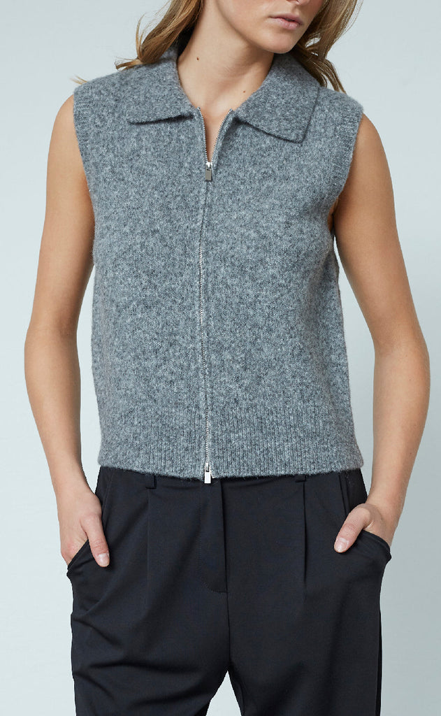 Love & Divine Vest - Love1454 - Grey Mel