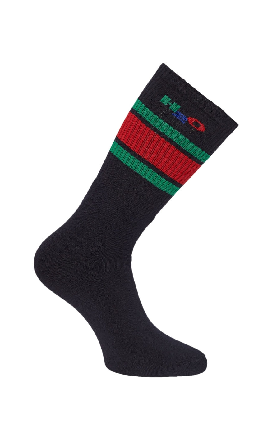 H2O Strømper - Crew - Navy/Green/red