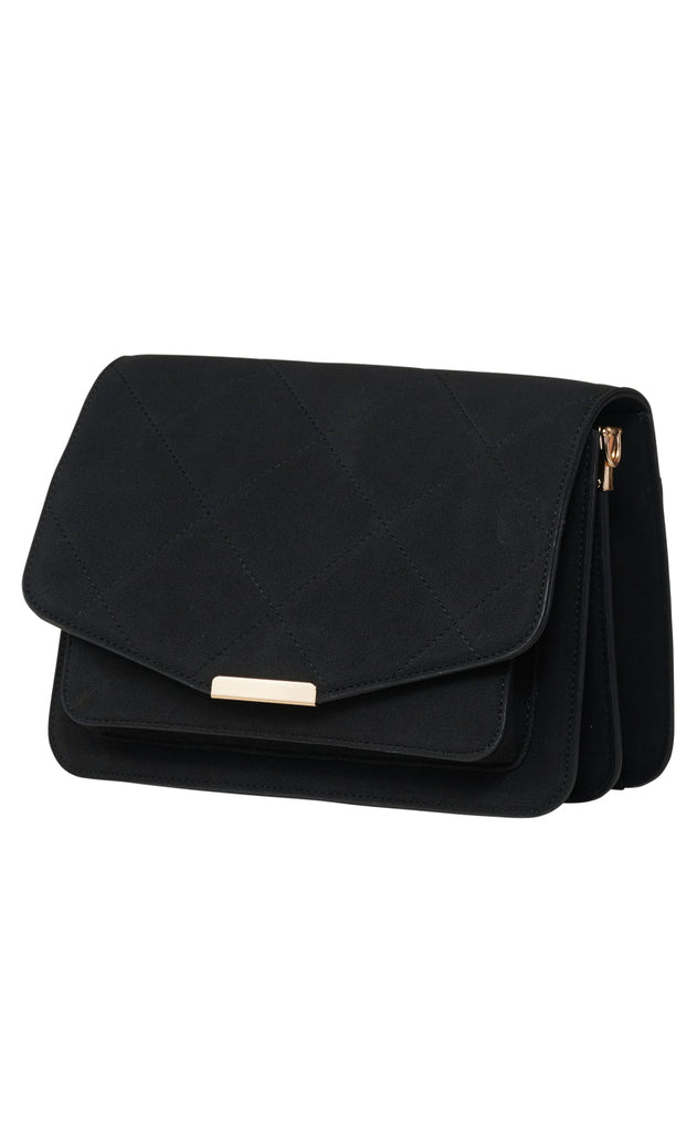 Noella Veske - Blanca Multi Compartment - Black Suede