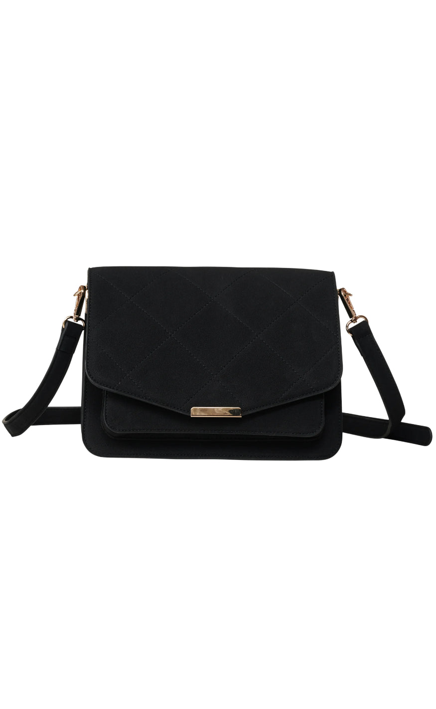 Noella Veske - Blanca Multi Compartment - Black Suede