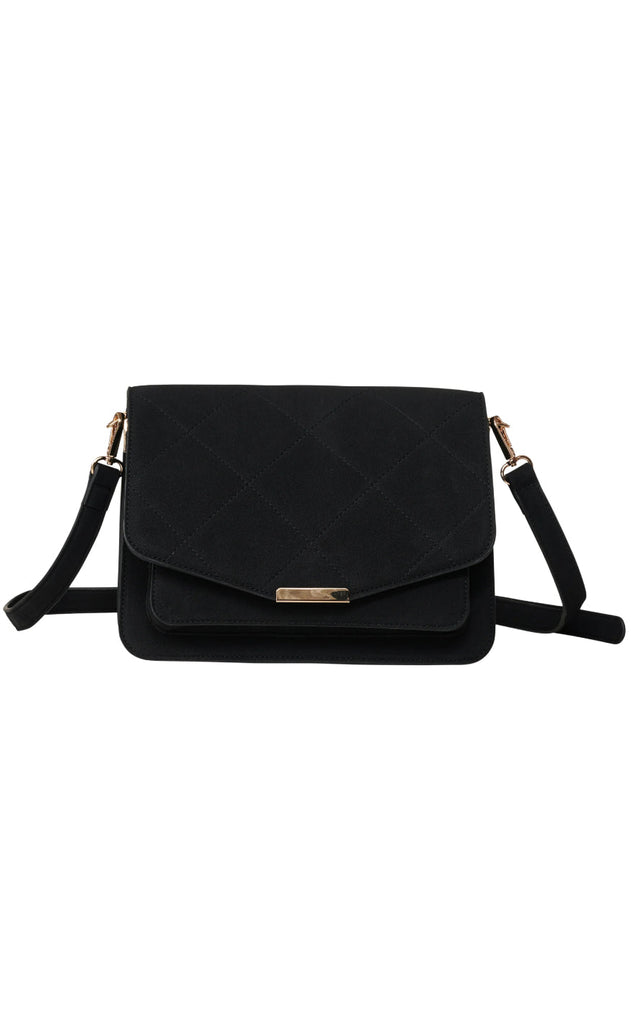 Noella Veske - Blanca Multi Compartment - Black Suede