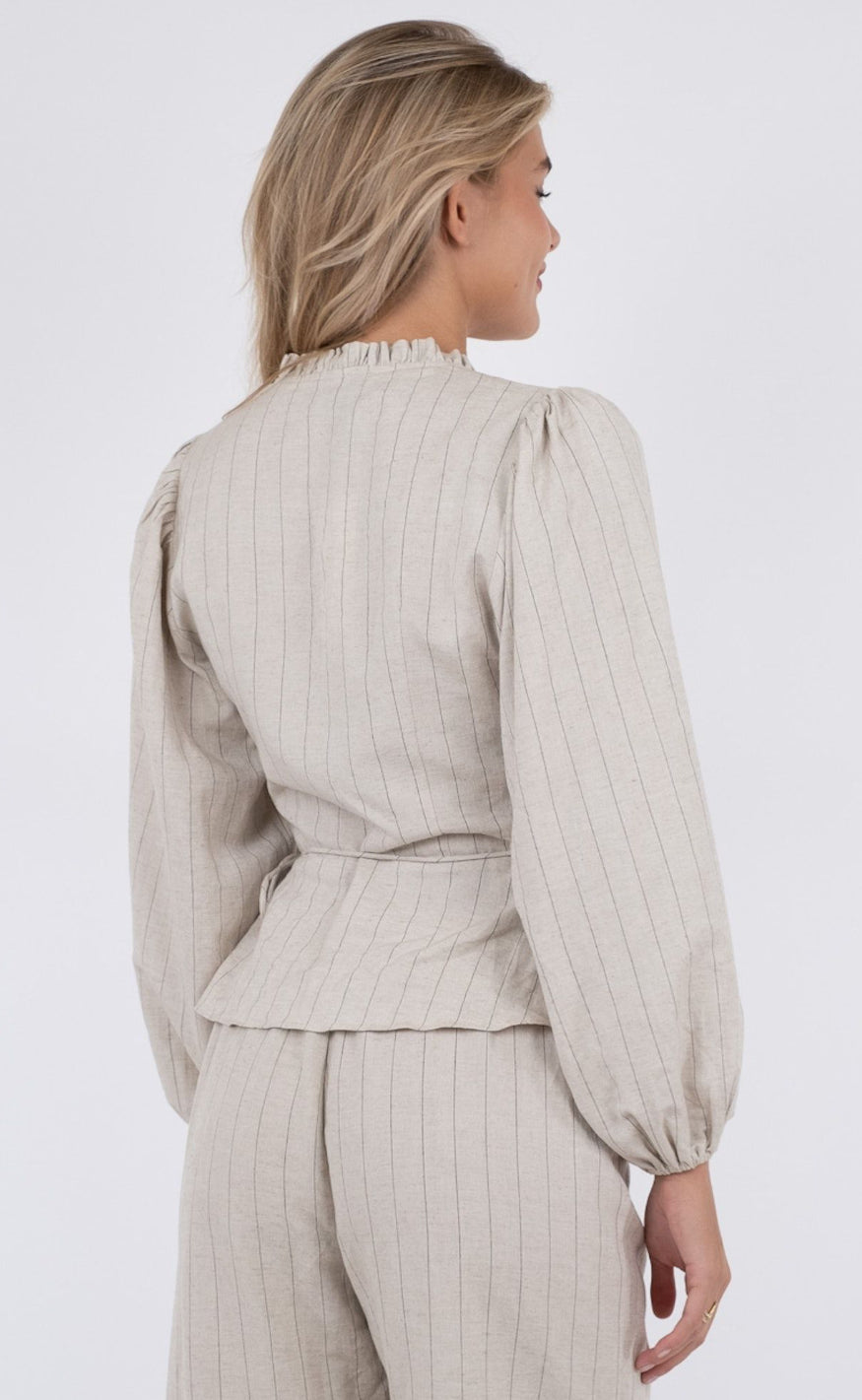 Neo Noir Bluse - Bellia Summer Stripe - Natural