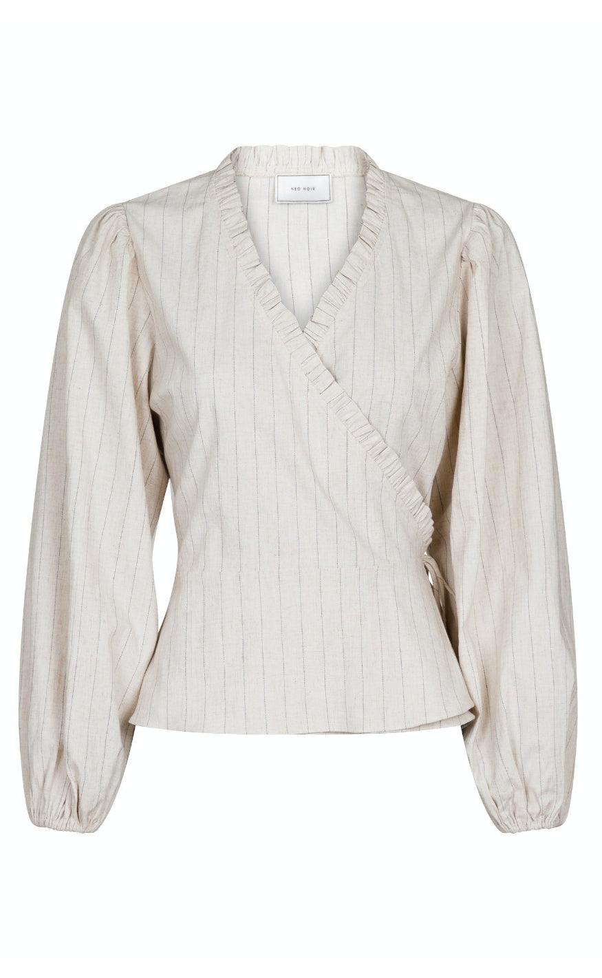 Neo Noir Bluse - Bellia Summer Stripe - Natural