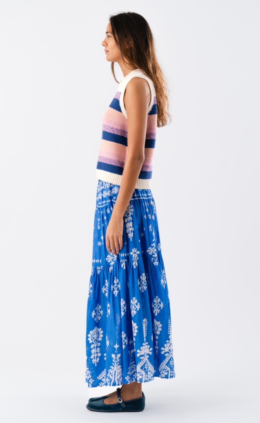 Lollys Laundry Skjørt - Sunset - Blue