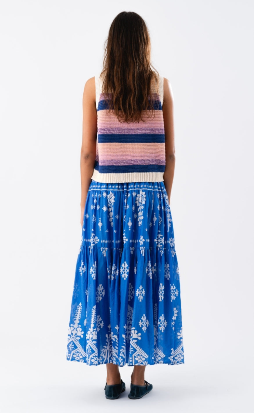 Lollys Laundry Skjørt - Sunset - Blue