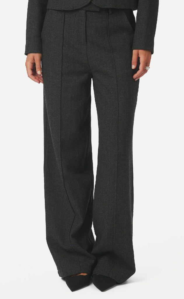 Neo Noir Bukser - Sury Herringbone - Antracit