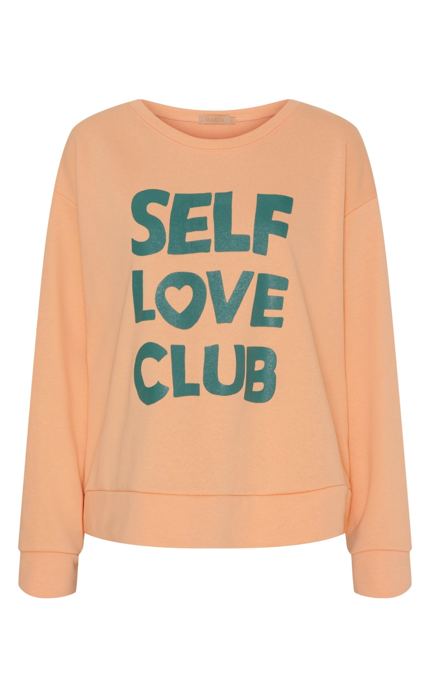 Marta Du Chateau Sweatshirt - 69000 Luciana - Salmone/Siepe Print