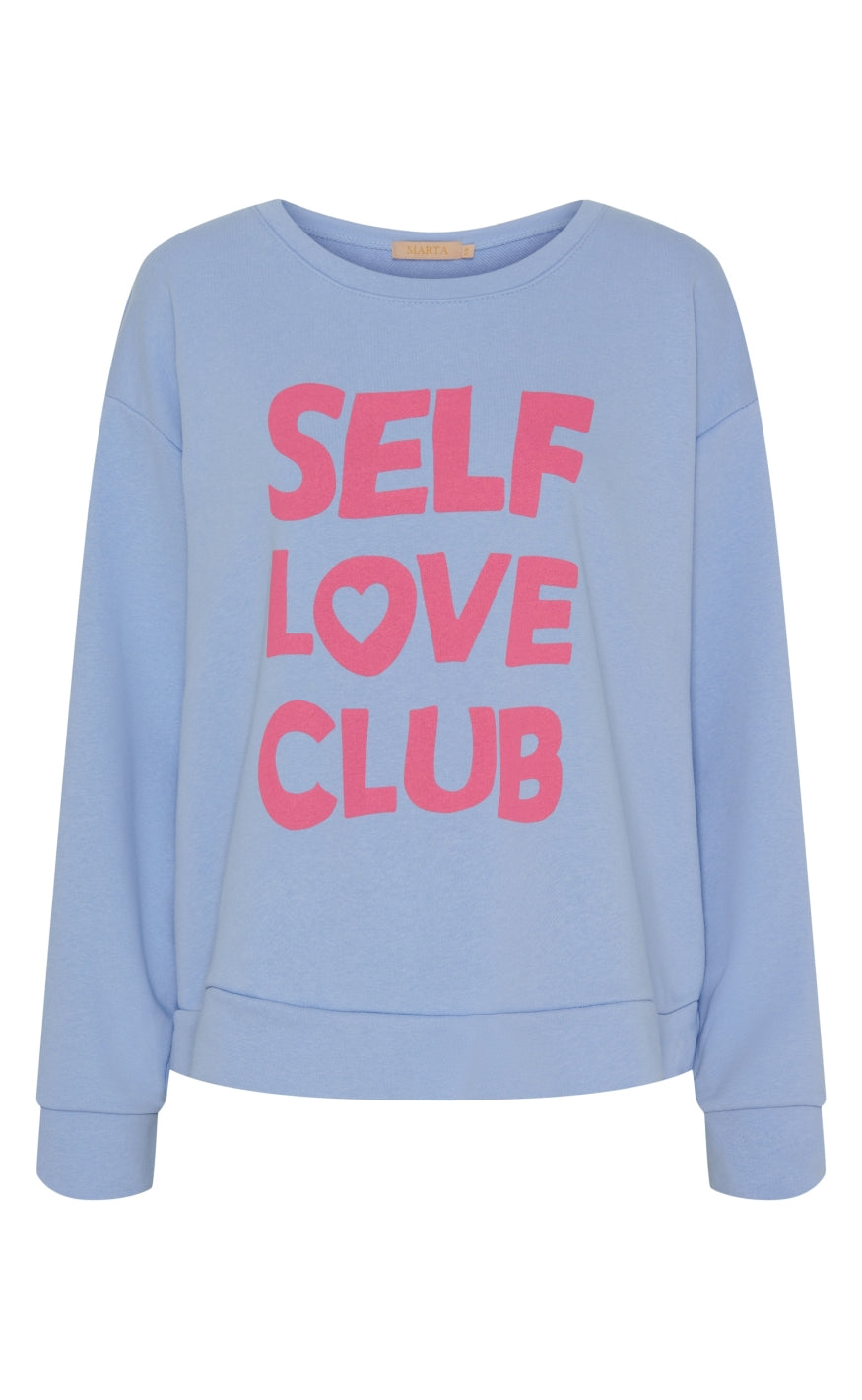 Marta Du Chateau Sweatshirt - 69000 Luciana - Cielo/Rosa Baby Print