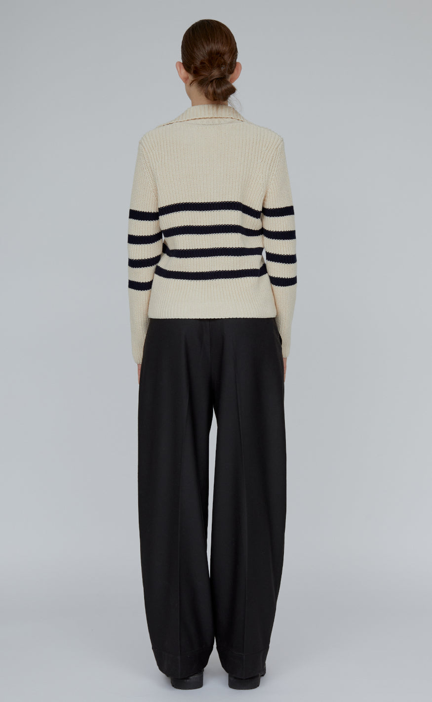 Basic Apparel Sweater - Sweety Polo - Birch/Black