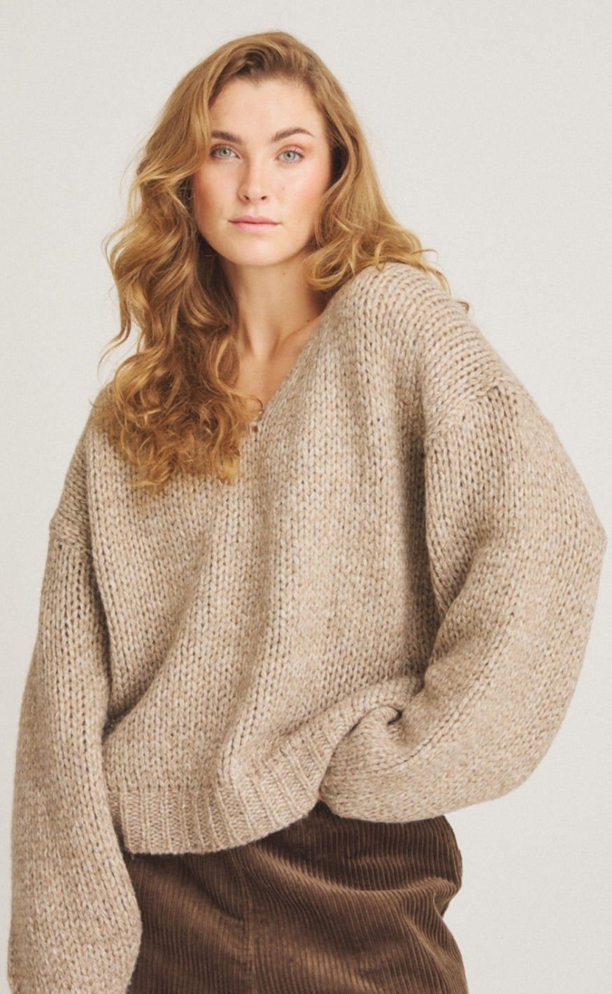 Luxzuz Genser - Lotti - Light Taupe
