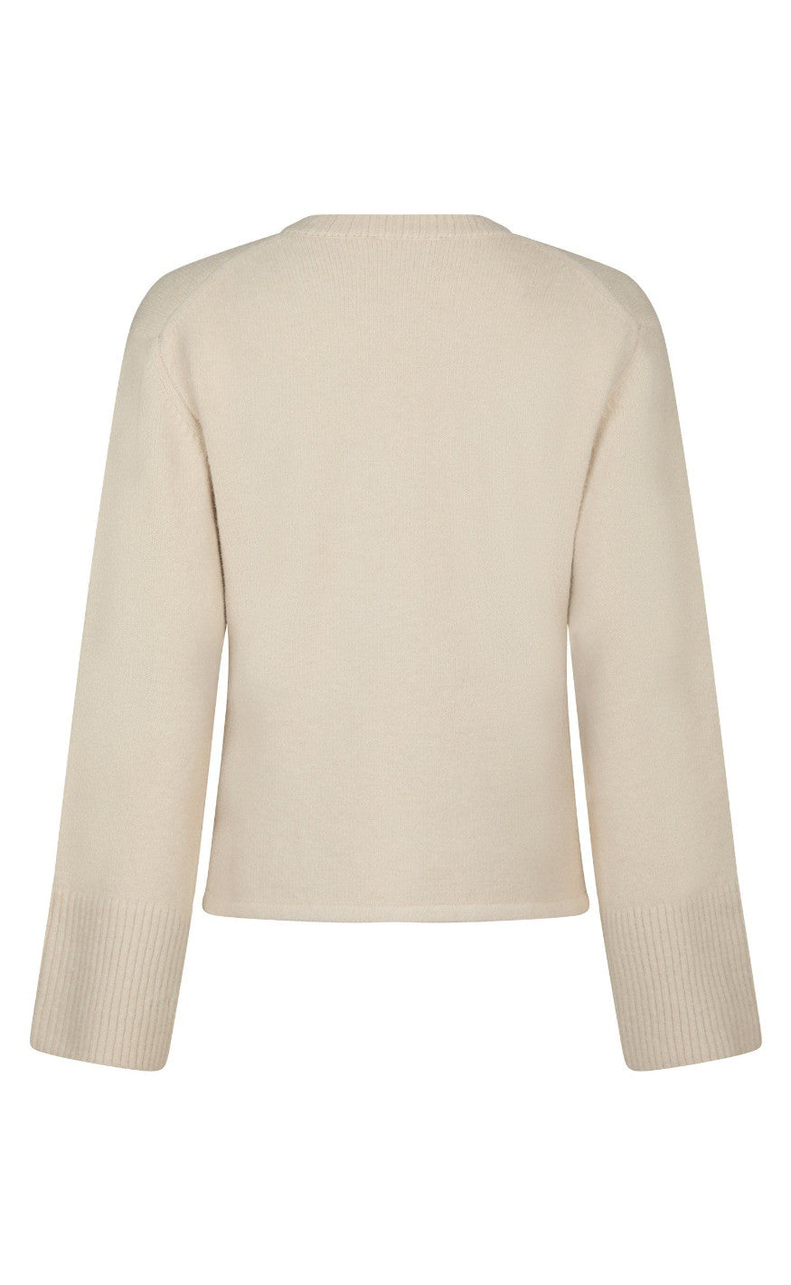 Neo Noir Cardigan - Mixie - Ivory