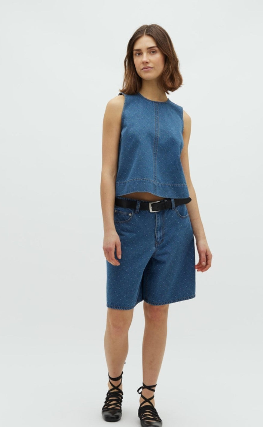 Global Funk Topp - Rihne-G - Midt Blue Dot