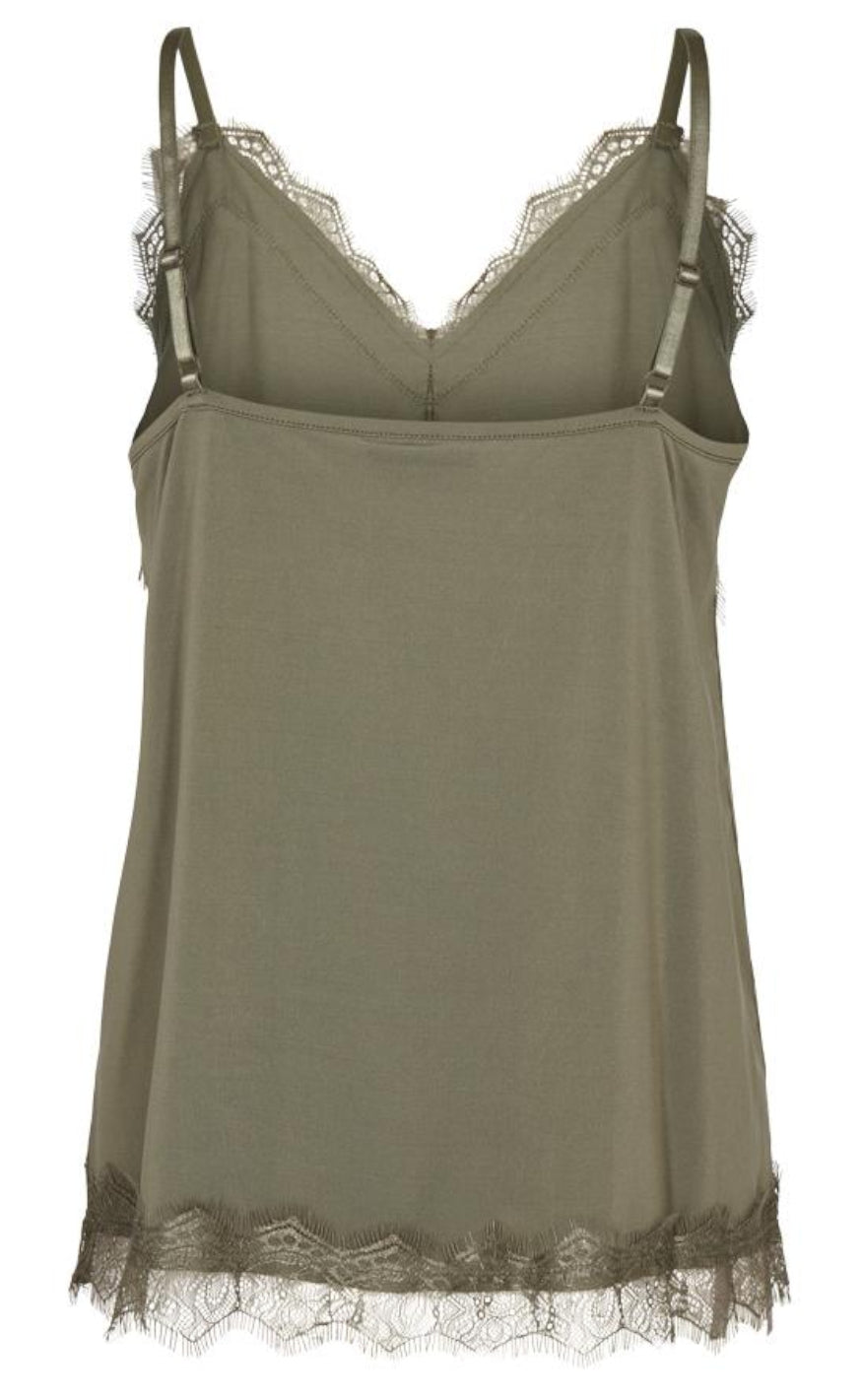 Freequent Topp - Bicco - Deep Lichen Green