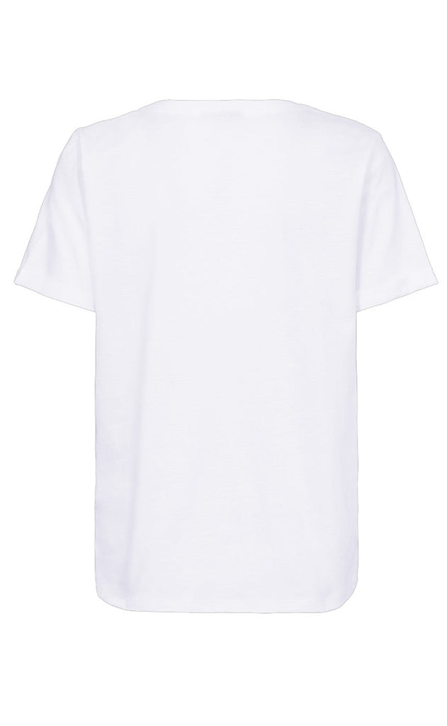 Freequent T-shirt - Hezel - Brilliant White