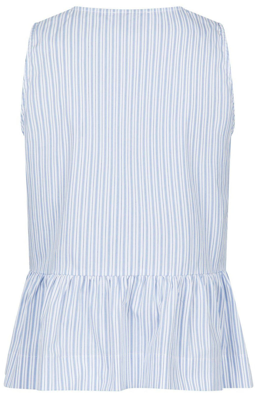 Neo Noir Topp - Manja Stripe - Light Blue