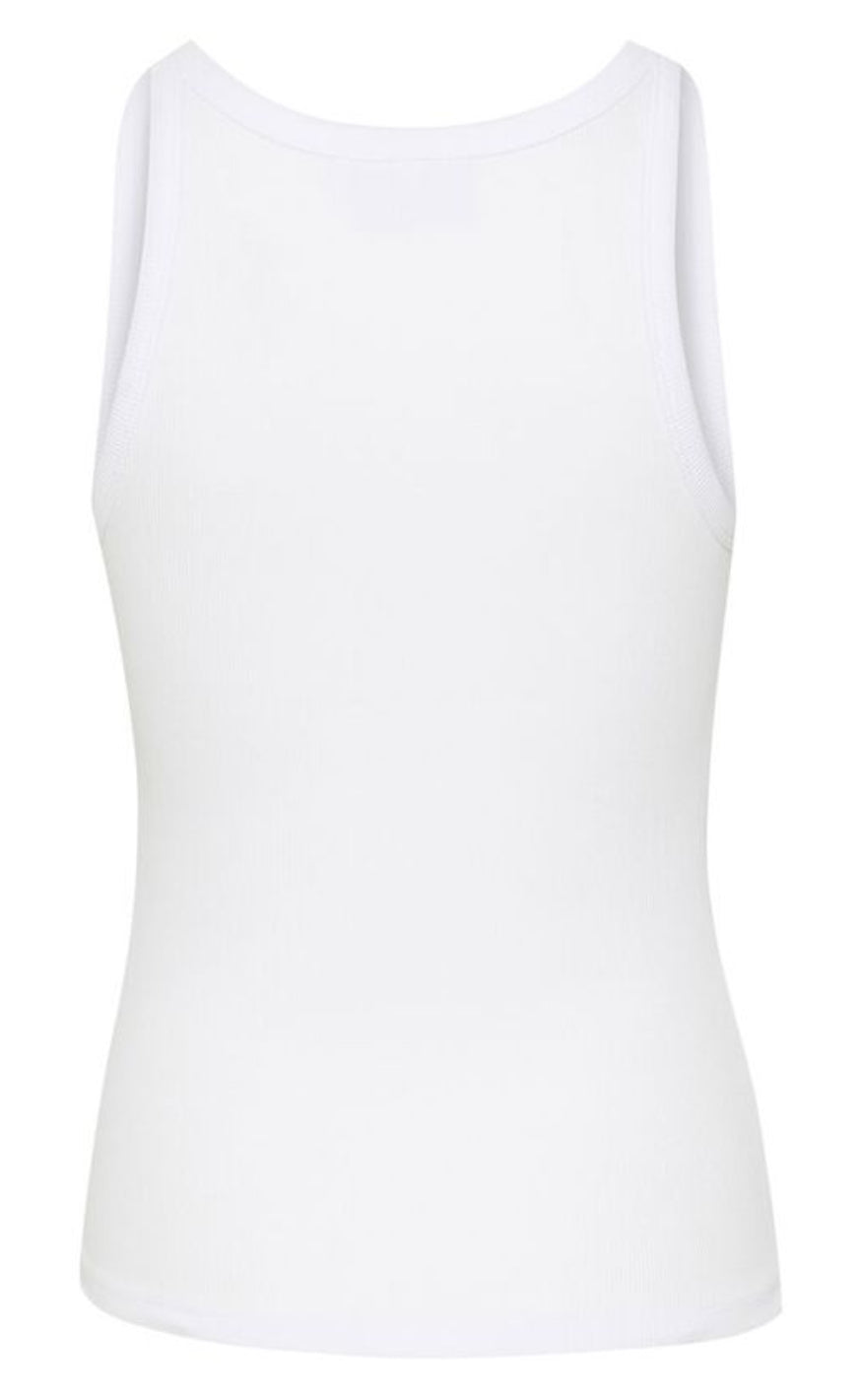 Gestuz Topp - Drew Logo - Bright White