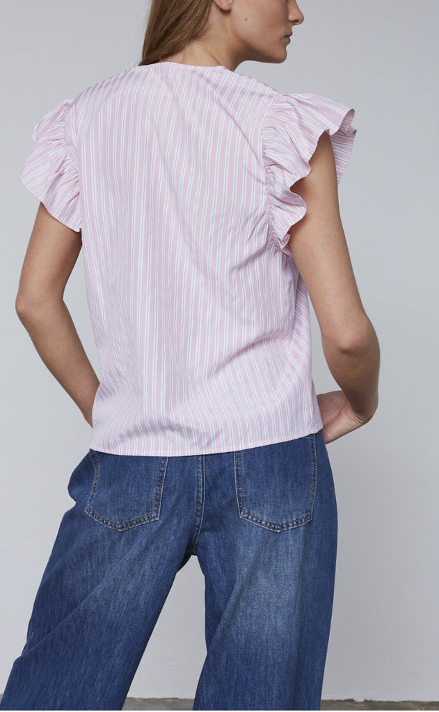 Love & Divine Topp - Love1382 - Baby Pink/Stripe