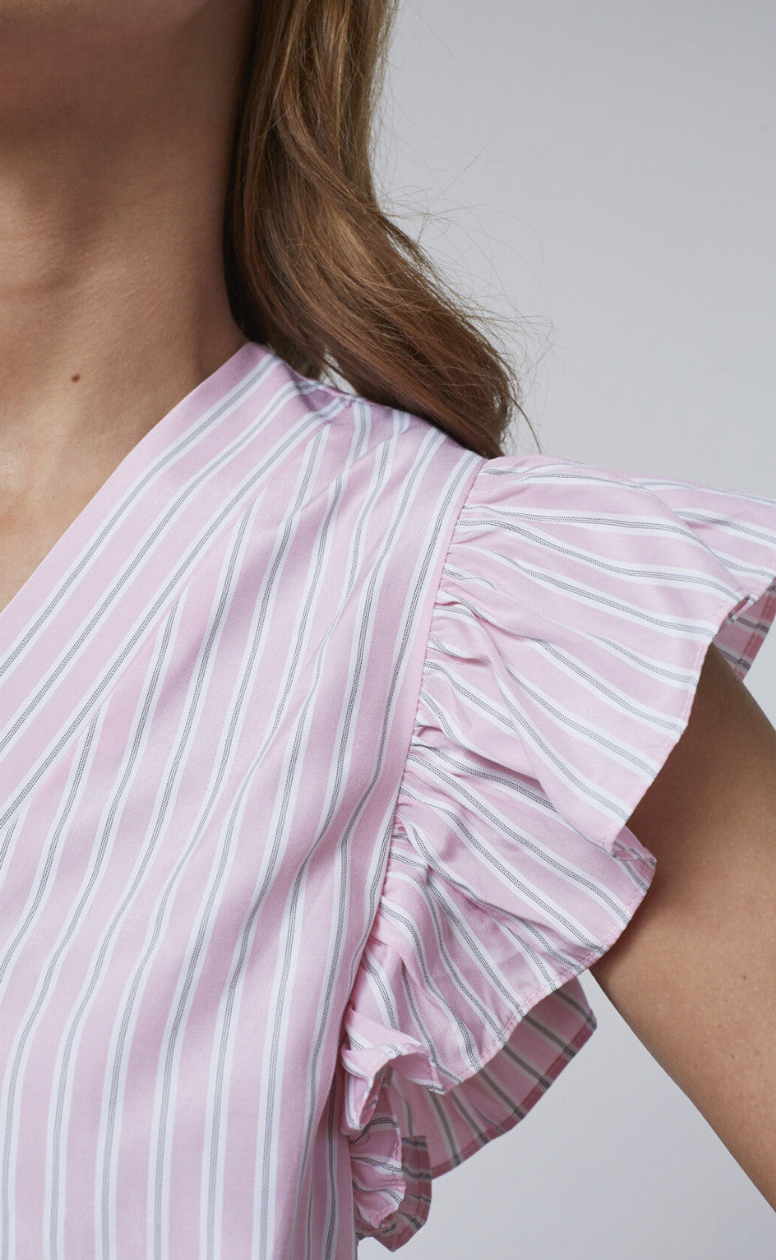Love & Divine Topp - Love1382 - Baby Pink/Stripe