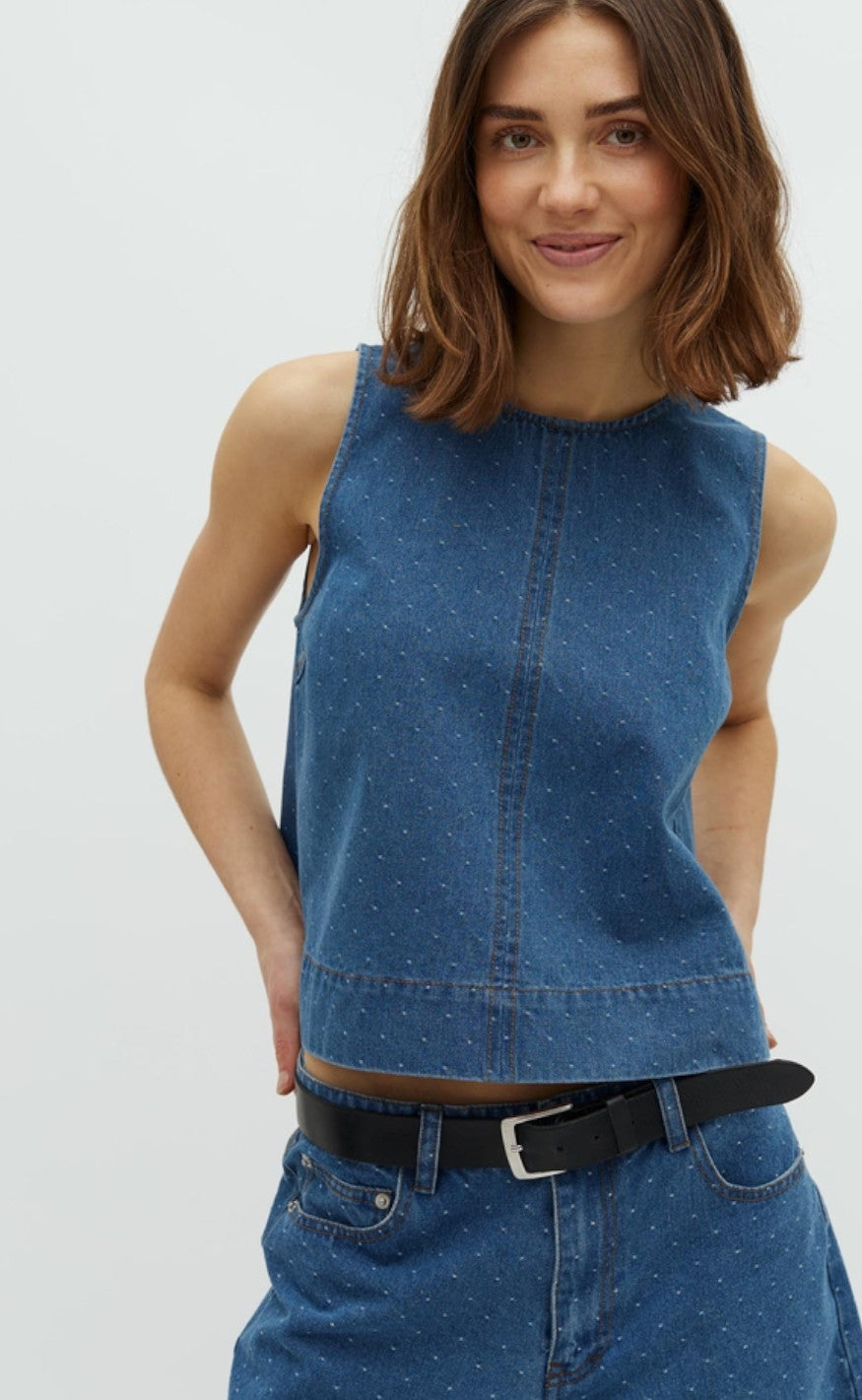 Global Funk Topp - Rihne-G - Midt Blue Dot