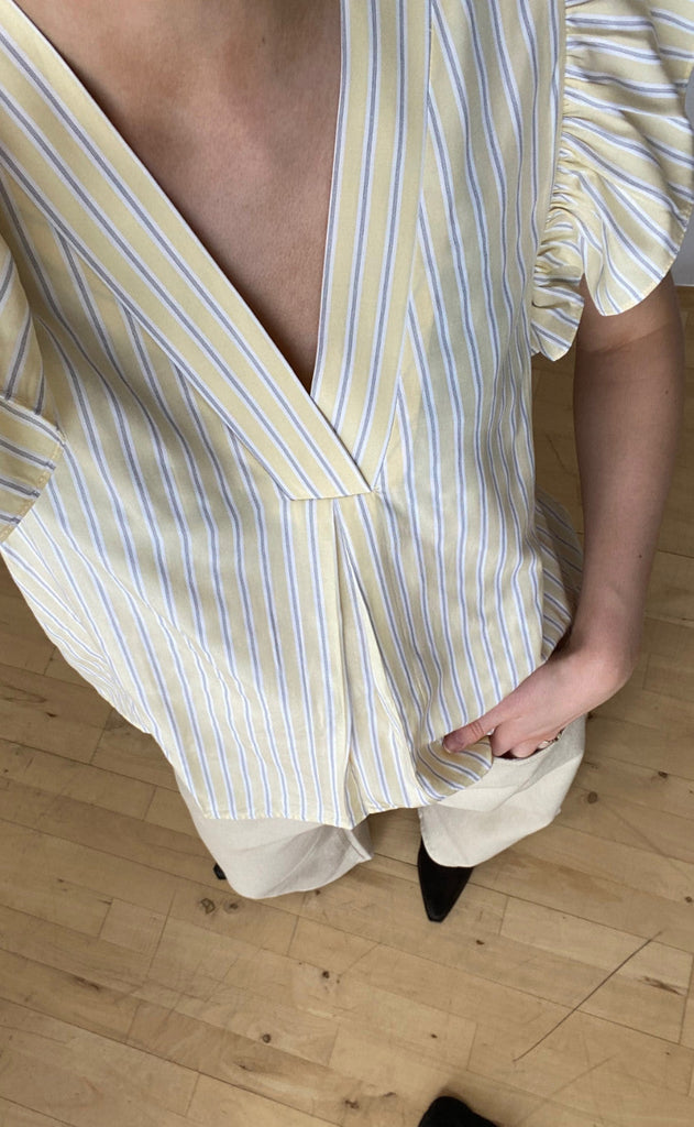 Love & Divine Topp - Love1382 - Banana/Stripe