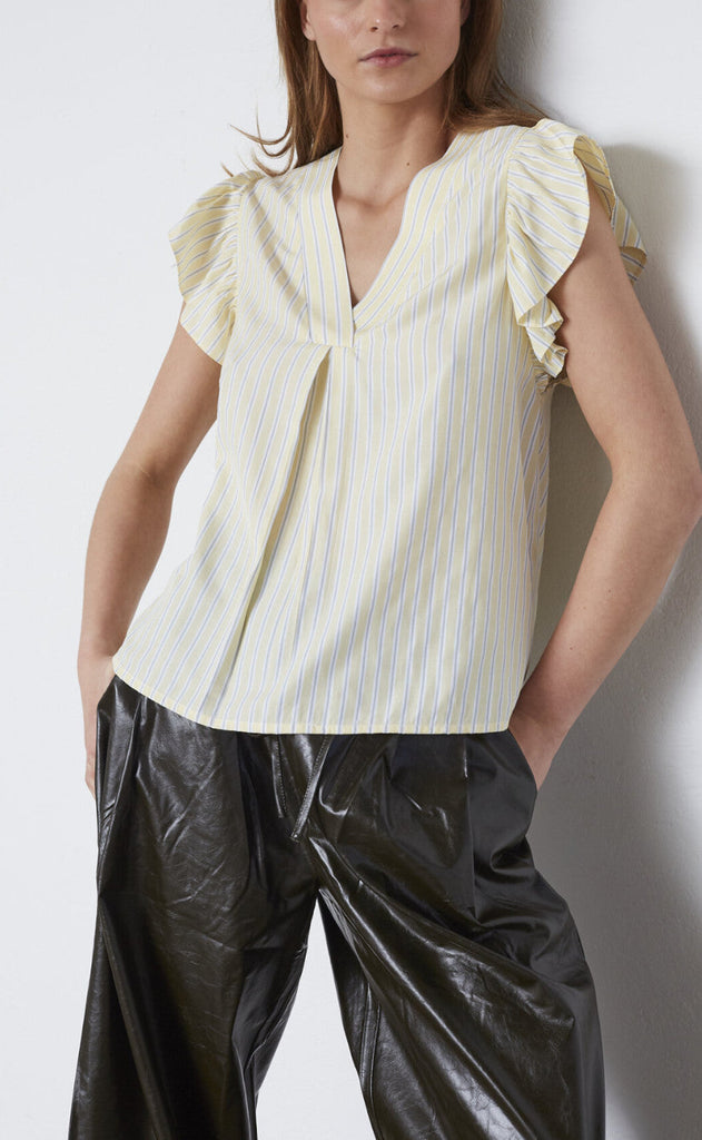 Love & Divine Topp - Love1382 - Banana/Stripe
