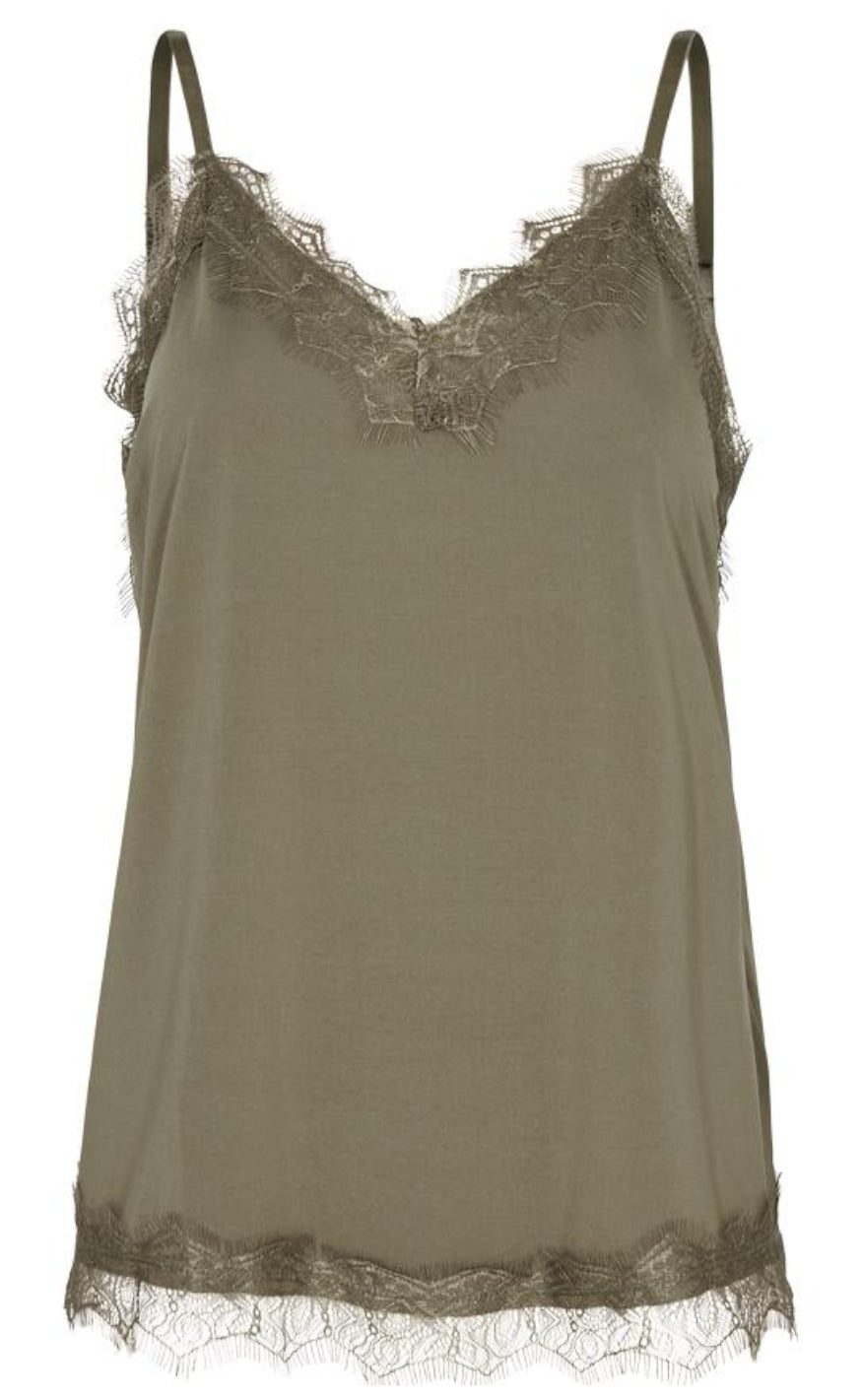 Freequent Topp - Bicco - Deep Lichen Green