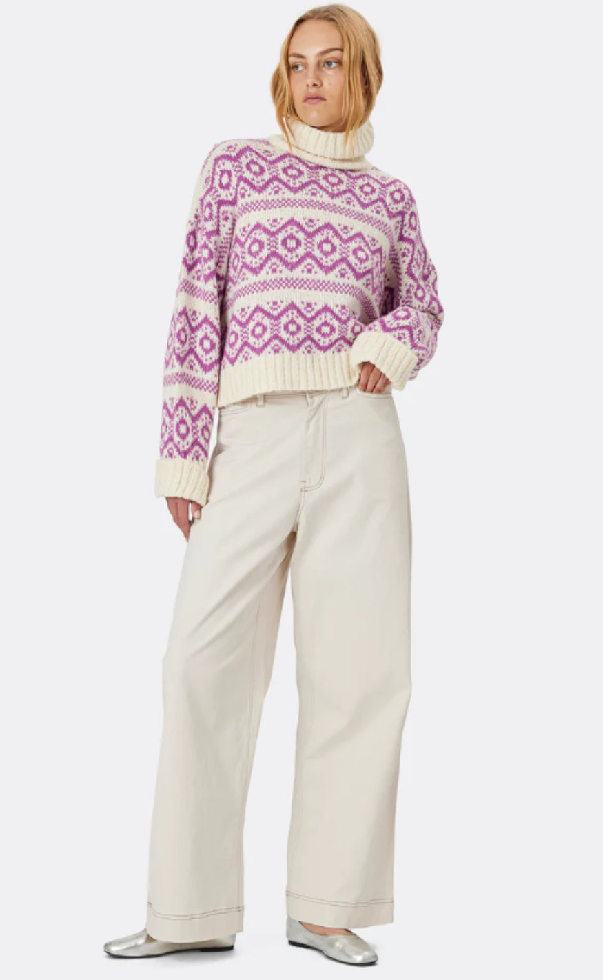 Lollys Laundry Genser - Sina - Dark Lavender