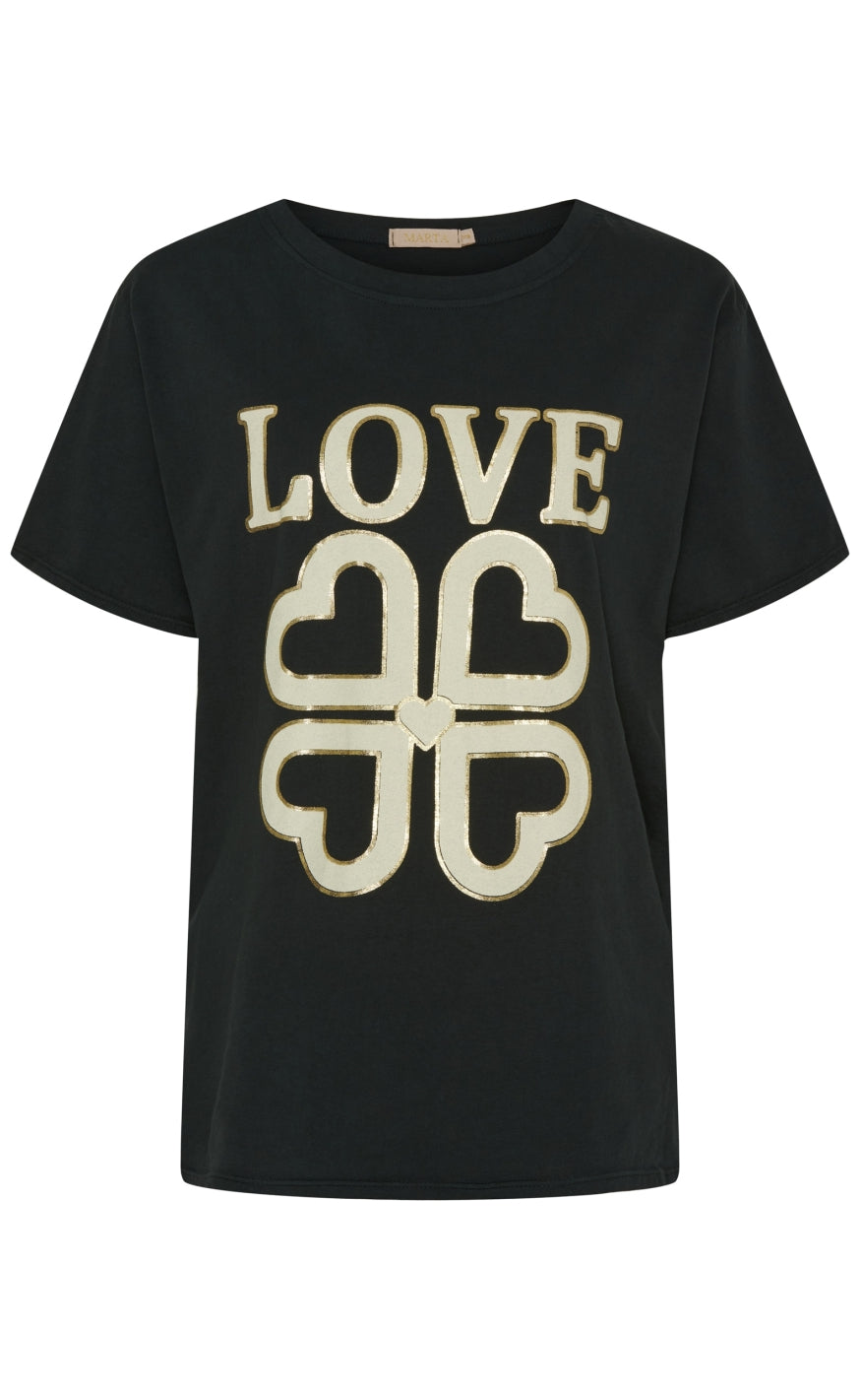 Marta Du Chateau T-shirt - Inge - Black Love