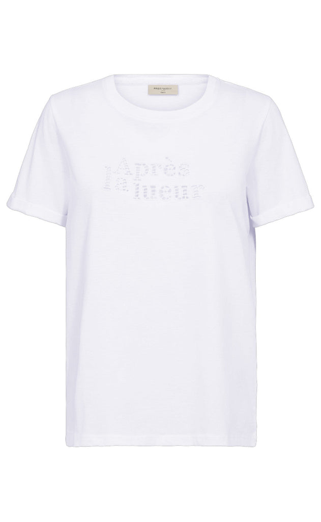 Freequent T-shirt - Hezel - Brilliant White