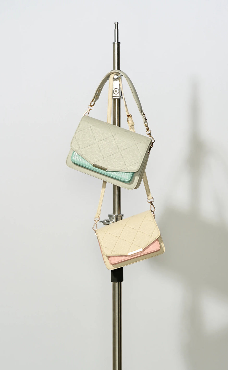 Noella Veske - Blanca Multi Compartment - Mint Lizard/Grey