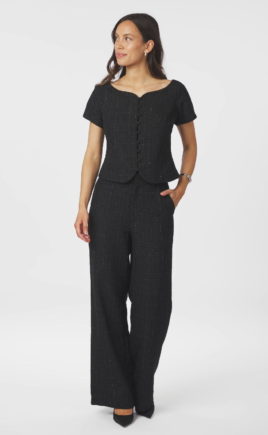 Neo Noir Topp - Tango Boucle - Black