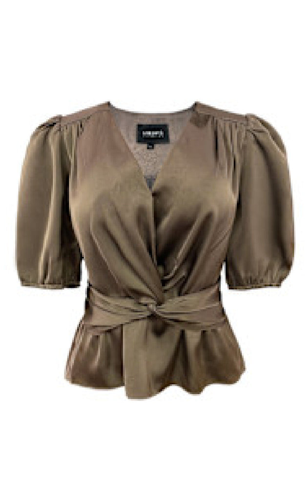 Liberte Bluse - Tiki SS - Brown