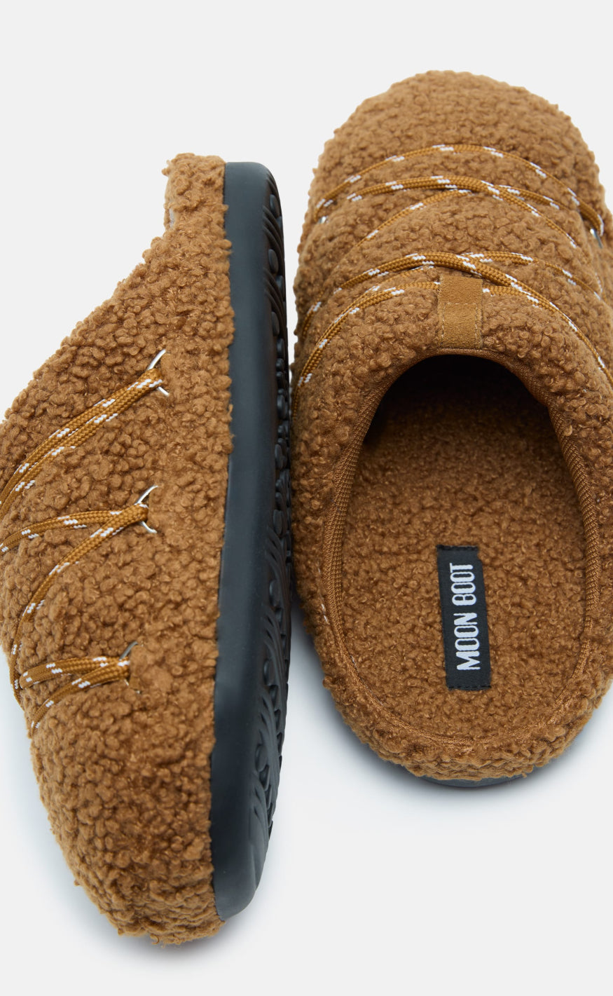 Moon Boots Slippers - Teddy - Cognac