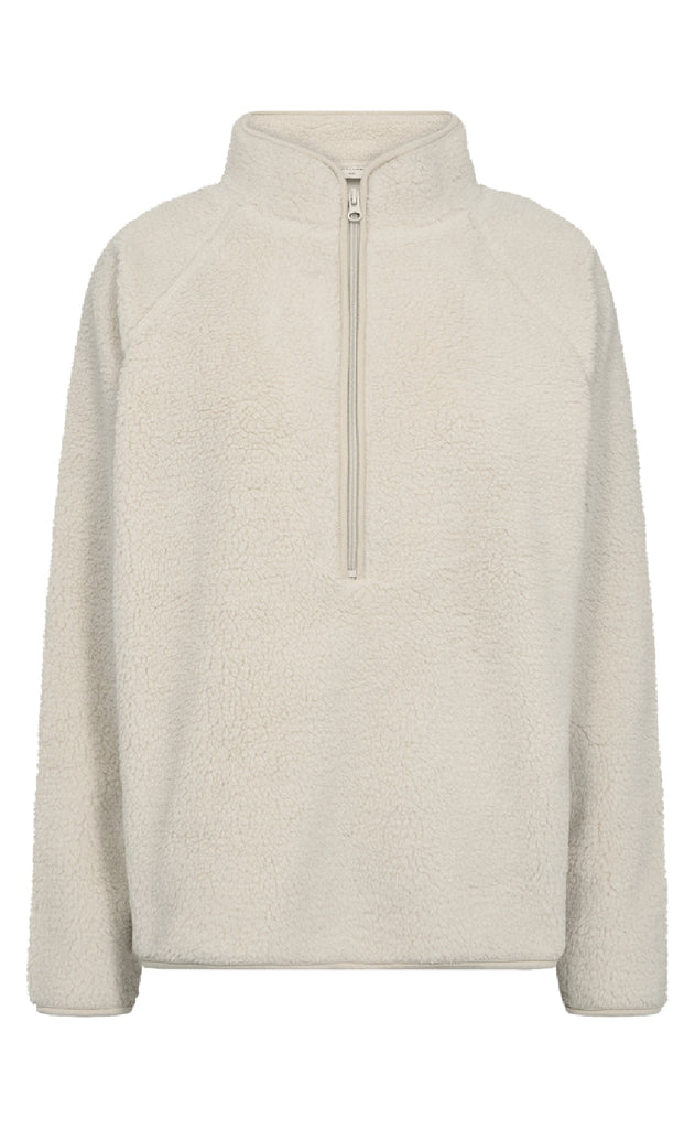 Freequent Pullover - Teddy Zip - Moonbeam