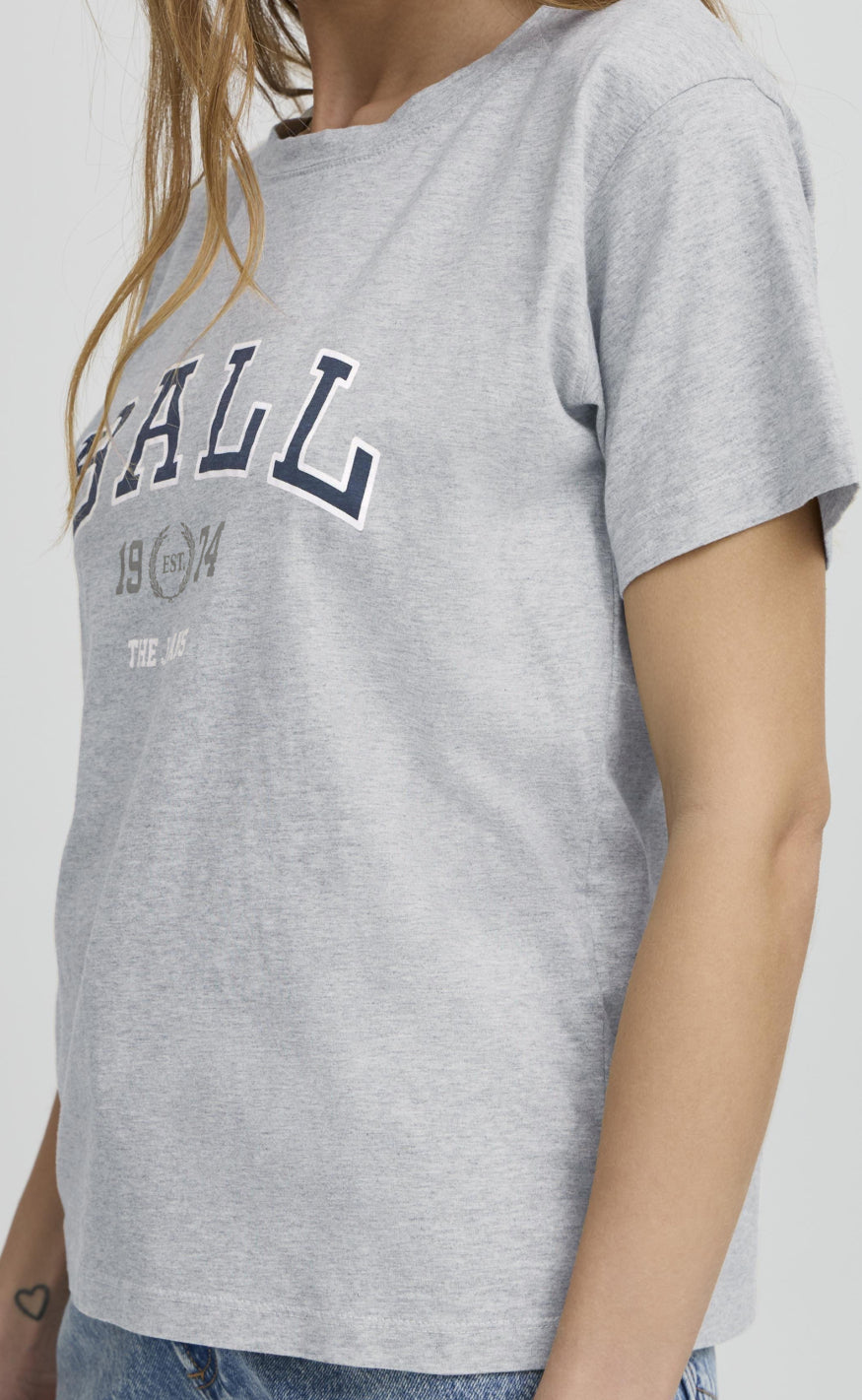 BALL Original T-Shirt - Satino - Medium Grey Melange