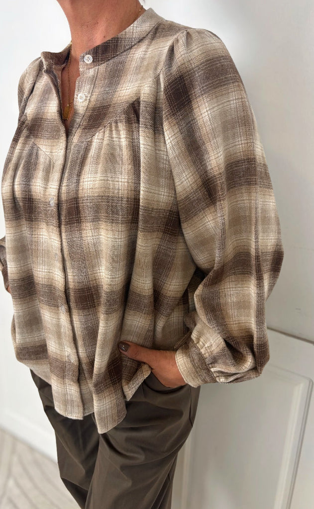 Marta Du Chateau Bluse - Milou - Beige