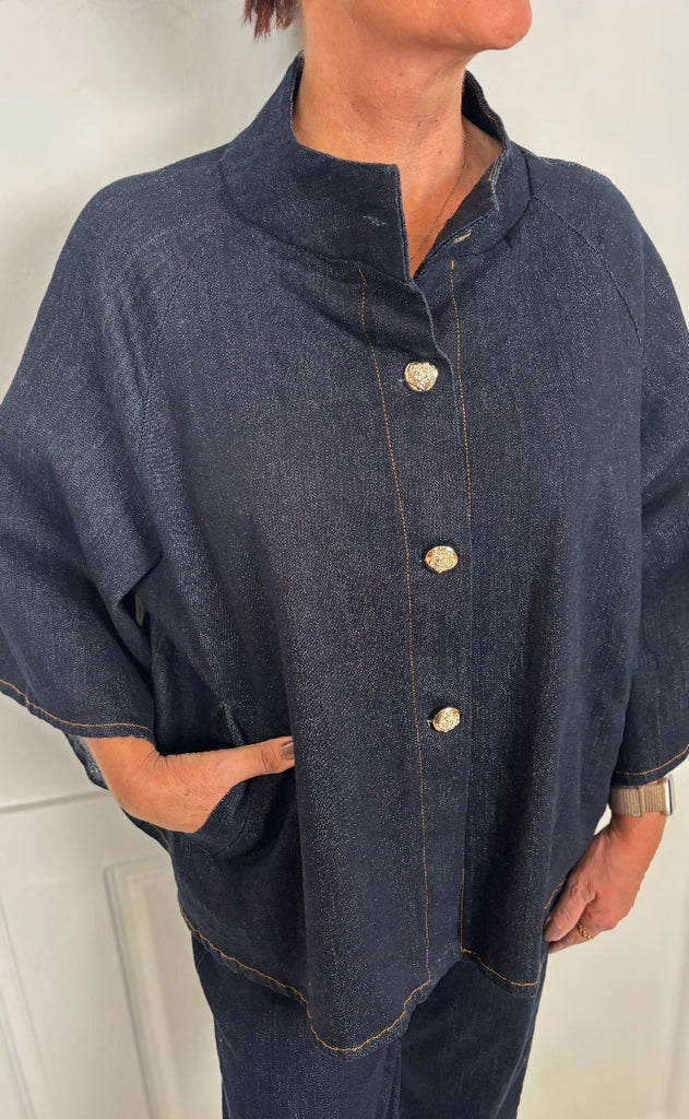 Marta Du Chateau Jakke - Thunder - Navy4