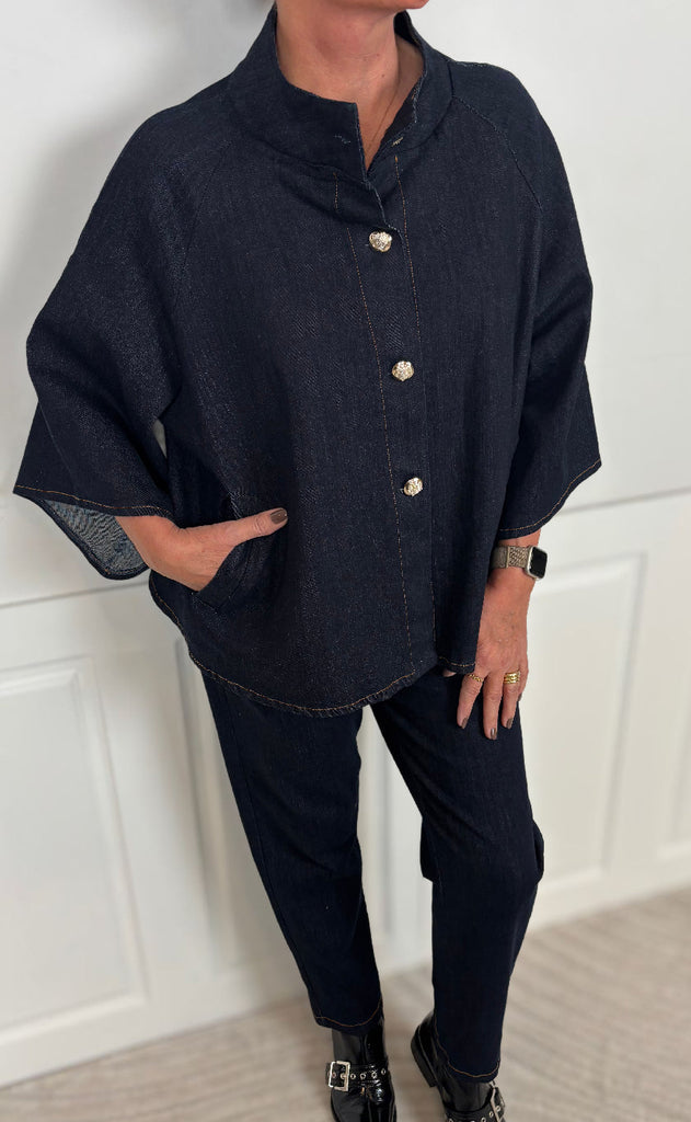 Marta Du Chateau Jakke - Thunder - Navy4