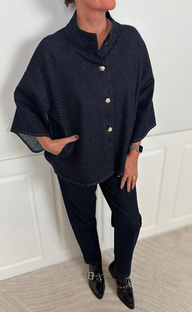 Marta Du Chateau Jakke - Thunder - Navy4