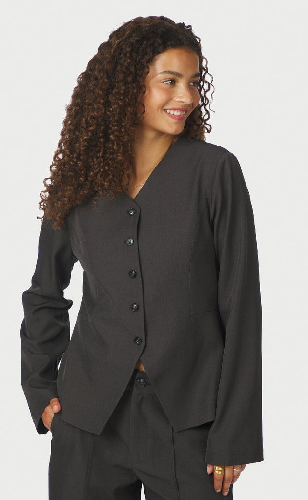 Neo Noir Bluse - Toots Structure - Dark Grey