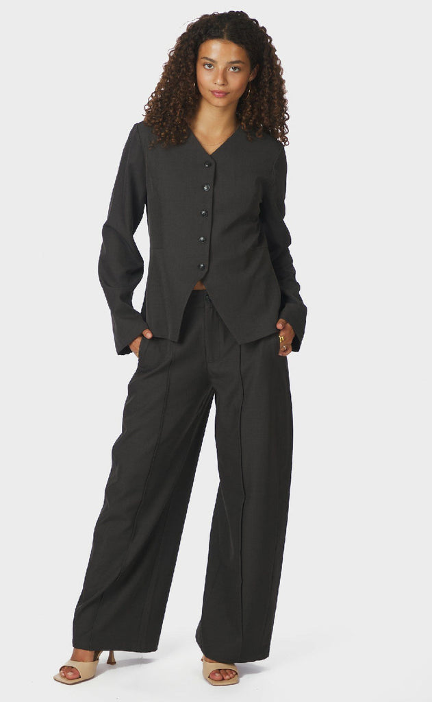 Neo Noir Bluse - Toots Structure - Dark Grey