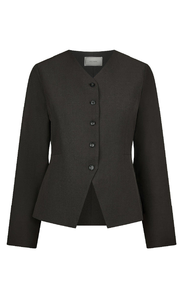 Neo Noir Bluse - Toots Structure - Dark Grey