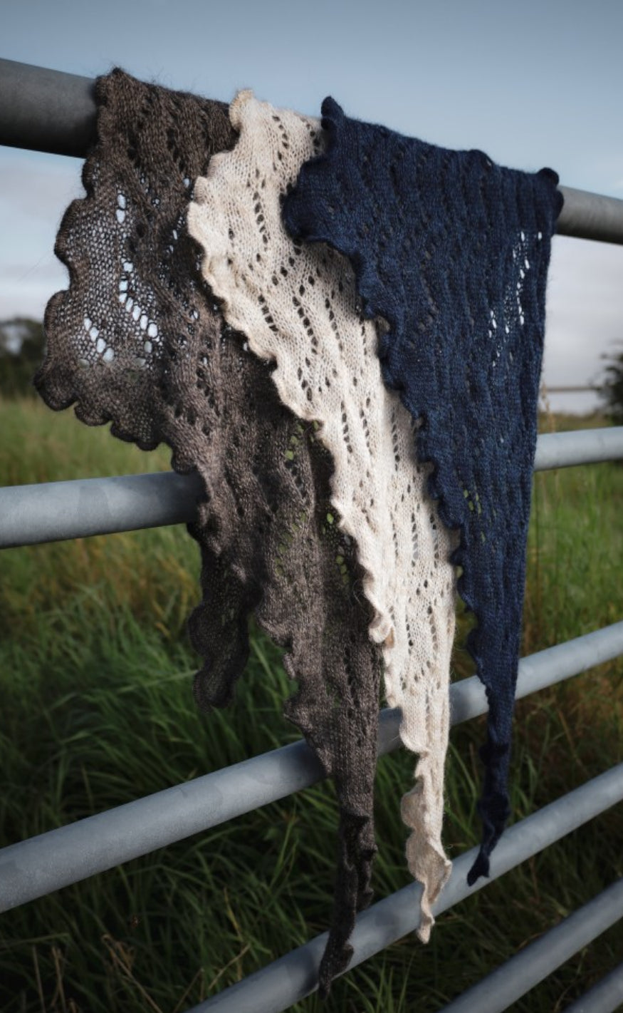 Black Colour Scarf - Siri - Natural